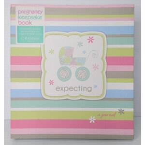 C.R. Gibson Pregnancy Journal Multi Stripe Robin Zingone Memory Book